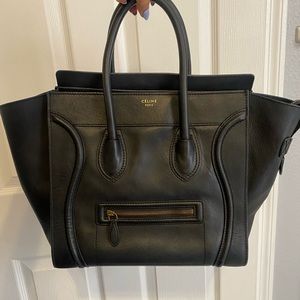 Sold ❌AUTHENTIC Celine Black luggage tote bag